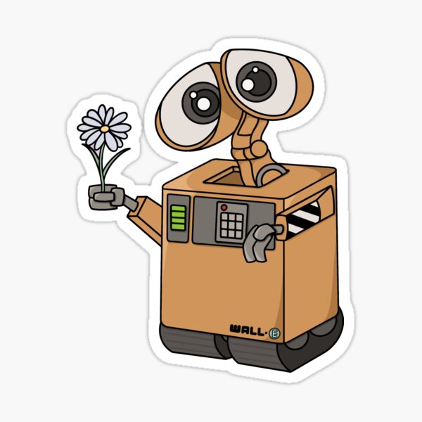 "WallE Sticker" Sticker for Sale by tstryck24 Redbubble
