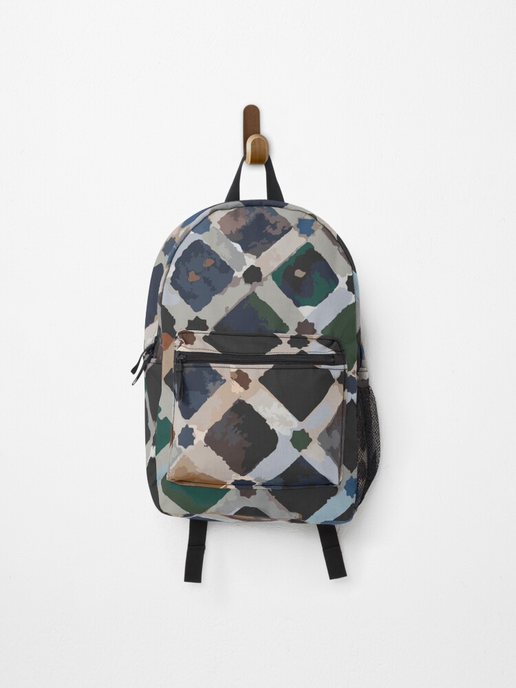 Thumbnail 1 of 3, Backpack, Squares Pattern designed and sold by Smartalb.