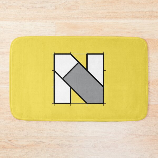 Item preview, N // Perfectionist Alphabet (Pantone Illuminating + Ultimate Gray) designed and sold by fumauk.