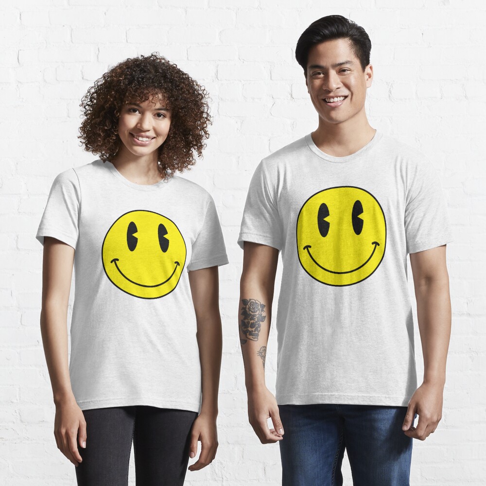 Old Skool 90s Acid House Three Eyed Smiley Face T Shirt For Sale By