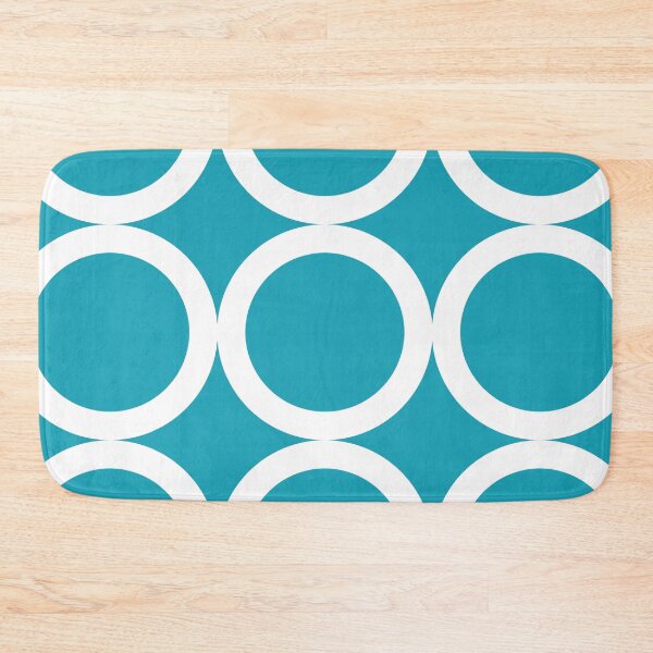 Item preview, Turquoise background with white art deco pattern designed and sold by Brontorino.