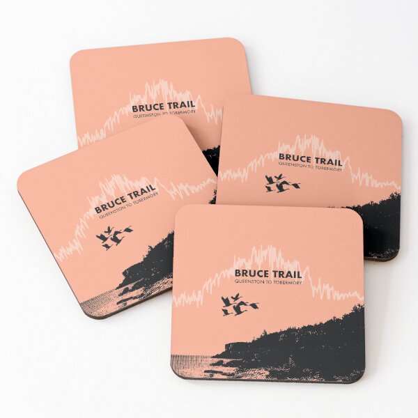 Item preview, The Bruce Trail Elevation Art - Peach designed and sold by PilgrimageShop.