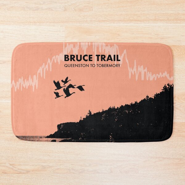 Item preview, The Bruce Trail Elevation Art - Peach designed and sold by PilgrimageShop.