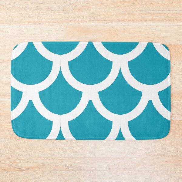 Item preview, Turquoise background with white art deco pattern designed and sold by Brontorino.