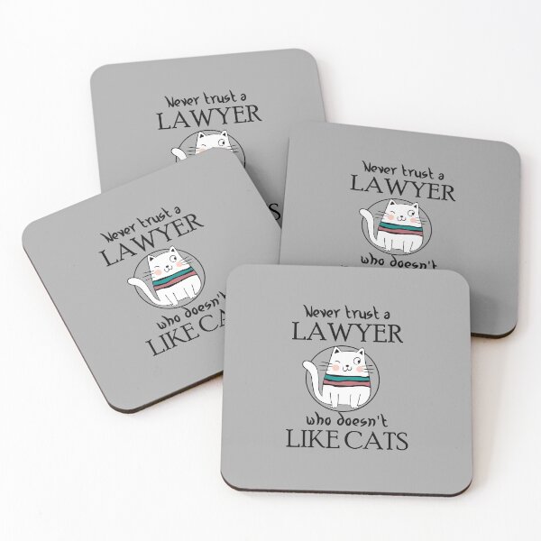 Item preview, Lawyer Gifts | Never trust a Lawyer who doesn’t like Cats designed and sold by Burachonak-art.