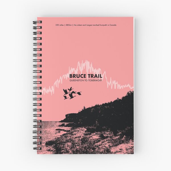 Item preview, The Bruce Trail Elevation Art - Pink designed and sold by PilgrimageShop.