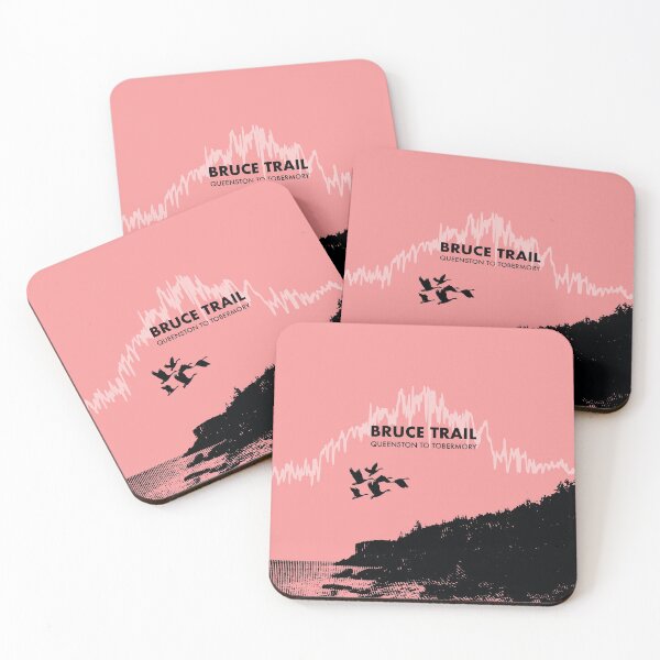 Item preview, The Bruce Trail Elevation Art - Pink designed and sold by PilgrimageShop.
