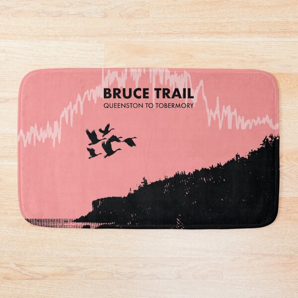 Item preview, The Bruce Trail Elevation Art - Pink designed and sold by PilgrimageShop.