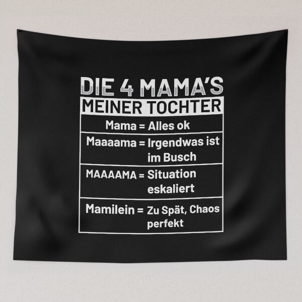 Item preview, Die 4 Mamas meiner Tochter Mothers day designed and sold by MooonTees.