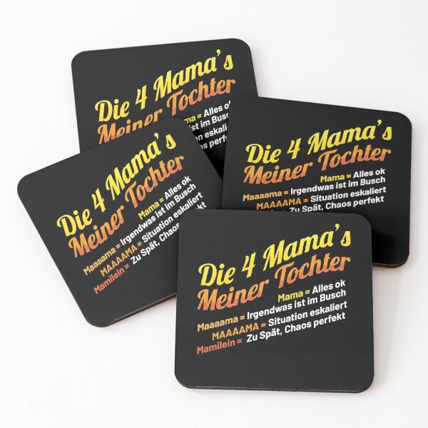Item preview, Die 4 Mamas meiner Tochter Mothers day designed and sold by MooonTees.