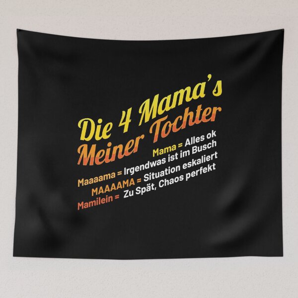 Item preview, Die 4 Mamas meiner Tochter Mothers day designed and sold by MooonTees.