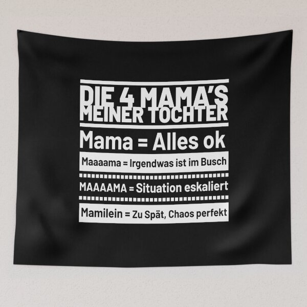 Item preview, Die 4 Mamas meiner Tochter Mothers day designed and sold by MooonTees.