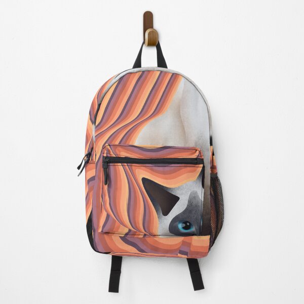 Item preview, Siamese cat with a firey background designed and sold by unepommedeterre.