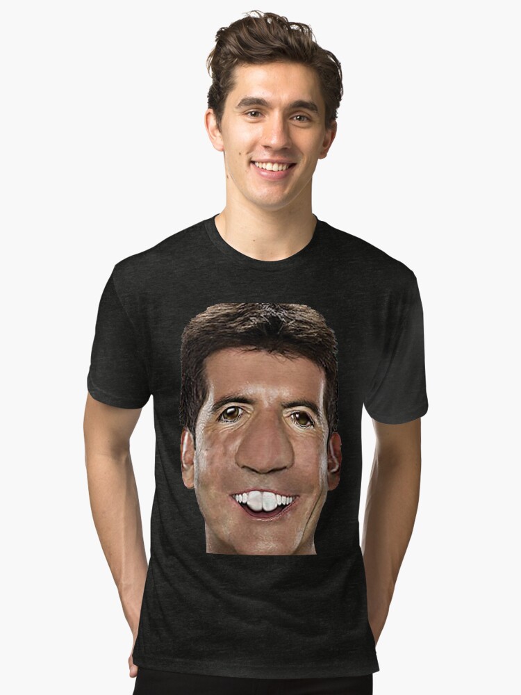 Thumbnail 1 of 6, Tri-blend T-Shirt, caricature Simon 1 designed and sold by roggcar.