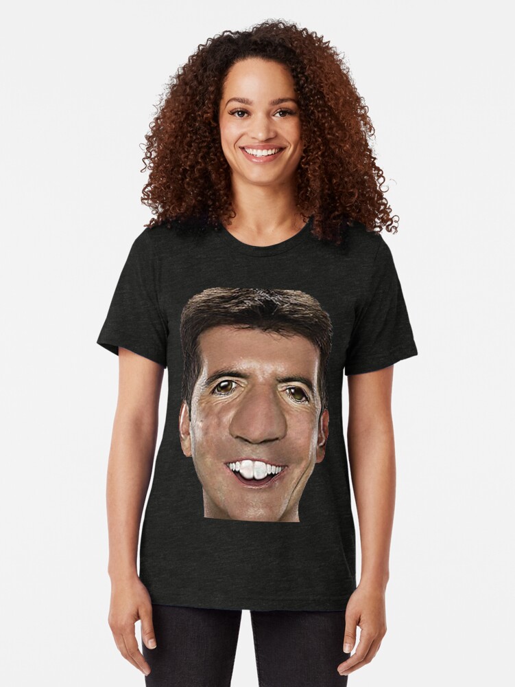 Thumbnail 2 of 6, Tri-blend T-Shirt, caricature Simon 1 designed and sold by roggcar.