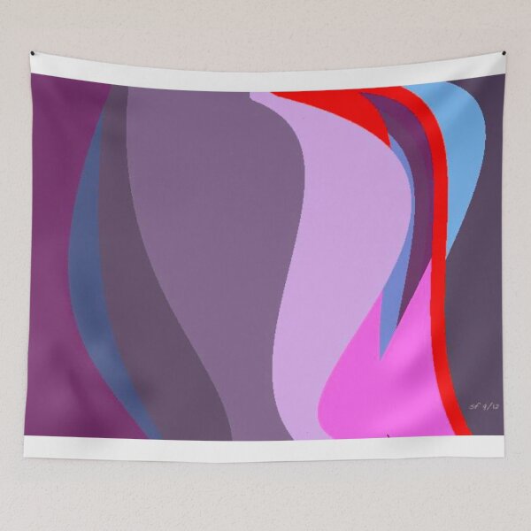 Item preview, Large verticals Mauve bottom 1 - sf art designed and sold by samiiodice.