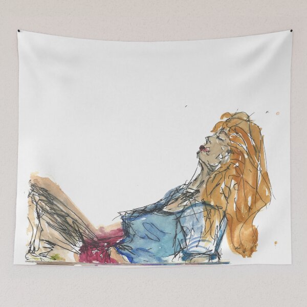 Item preview, Woman laying down painting designed and sold by GabrieleBPrice.