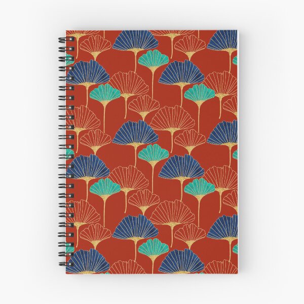 Item preview, Gingko Biloba Leaves Abstract Pattern (Red Background) designed and sold by Octavia Soldani.