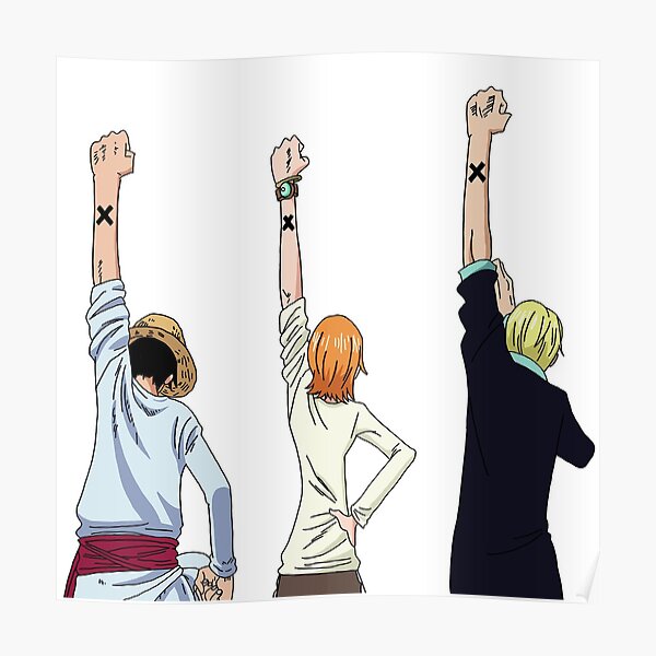 Luffy X Nami Wall Art Redbubble