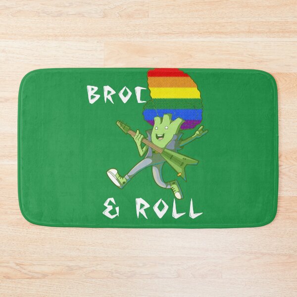Item preview, Broc & Roll - Funny Broccoli Veggie Punk Pun  designed and sold by PosterpartyCo.