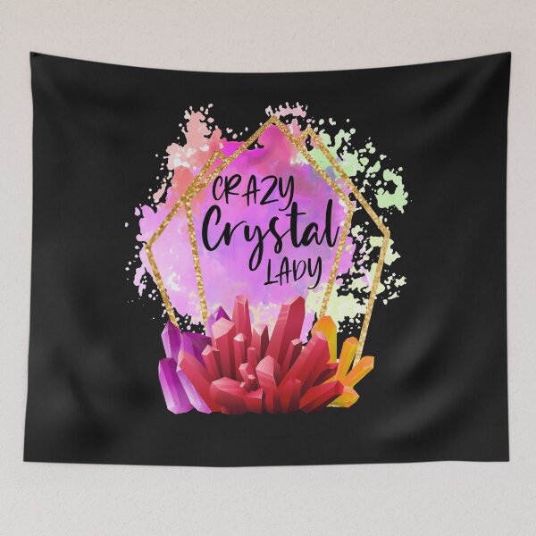 Item preview, Womens Crystals Desing Gift Crazy Crystal Lady Funny Crystal Lovers   designed and sold by Mo-Am.