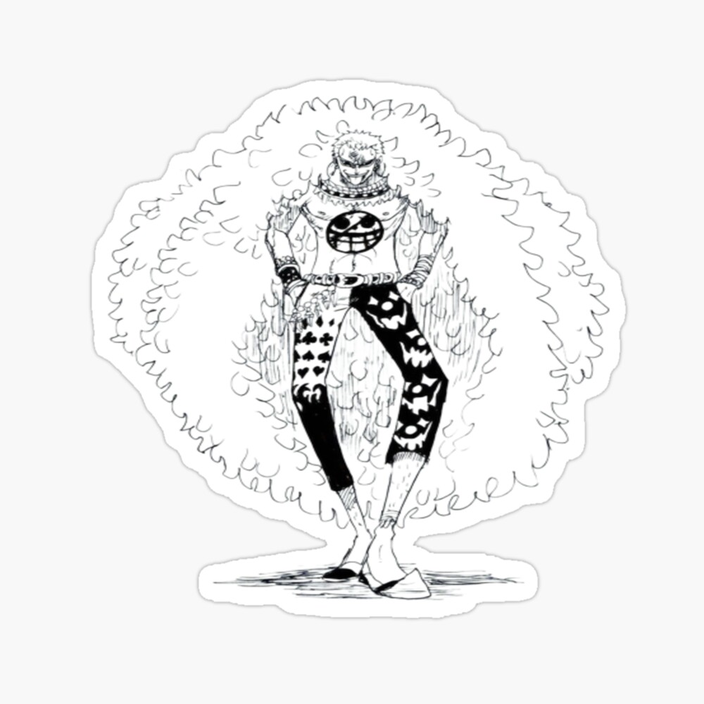 Donquixote Doflamingo Manga Style Mask By Lilmamba24 Redbubble