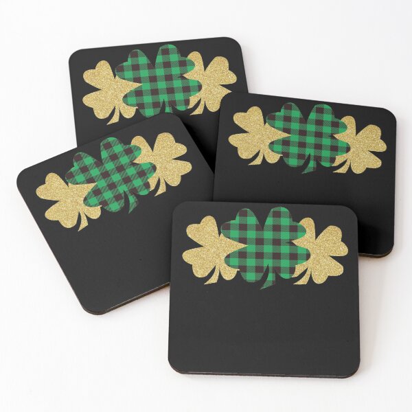 Item preview, Four Leaf Clover Buffalo Plaid designed and sold by Spoof-Tastic.