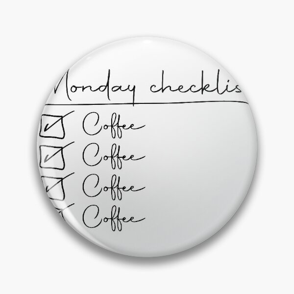 Item preview, best Monday checklist for coffe lover and hard workers funny gift for friend designed and sold by yxmi21.