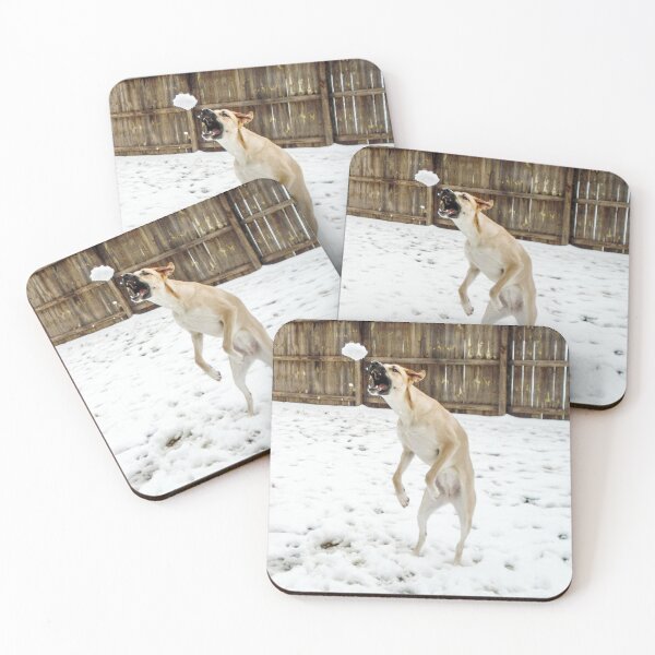 Item preview, Anatolian shepherd catching a snowball designed and sold by PandLcreations.