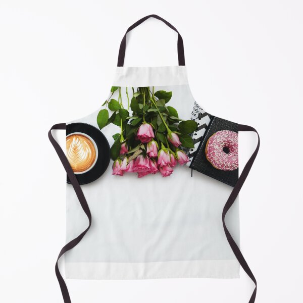 Item preview, Rise & Grind, Latte & Pink Roses designed and sold by newburyboutique.