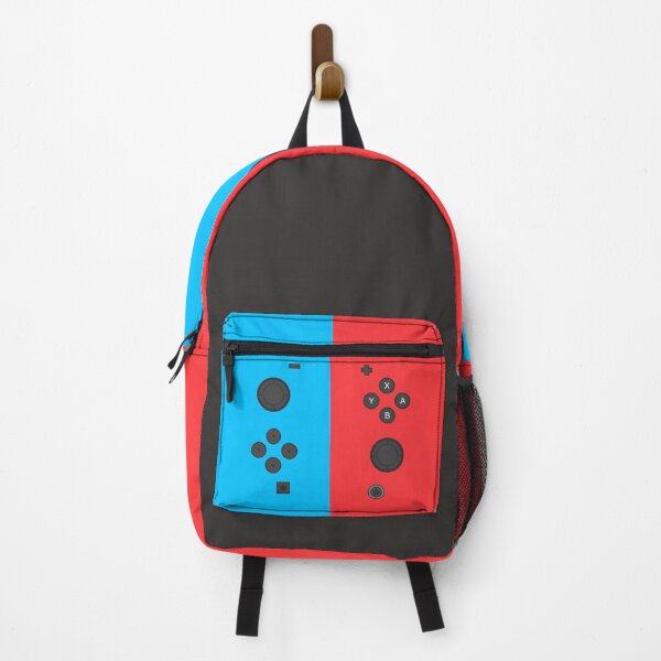 Nintendo Switch Red Blue Controller Gamer Gaming Inspired Design Backpack