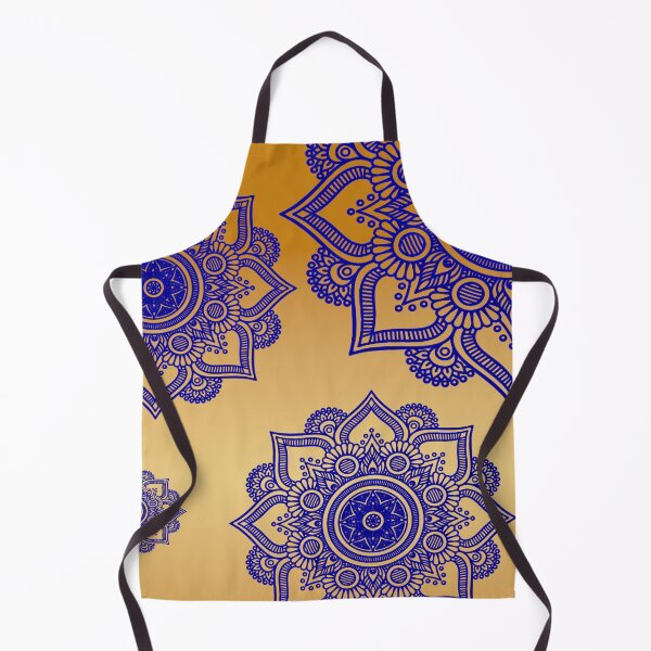 Artikelvorschau, Emotionale Heilung Blaue und goldene Mandala-Blume II entworfen und verkauft von Julie Pickering.