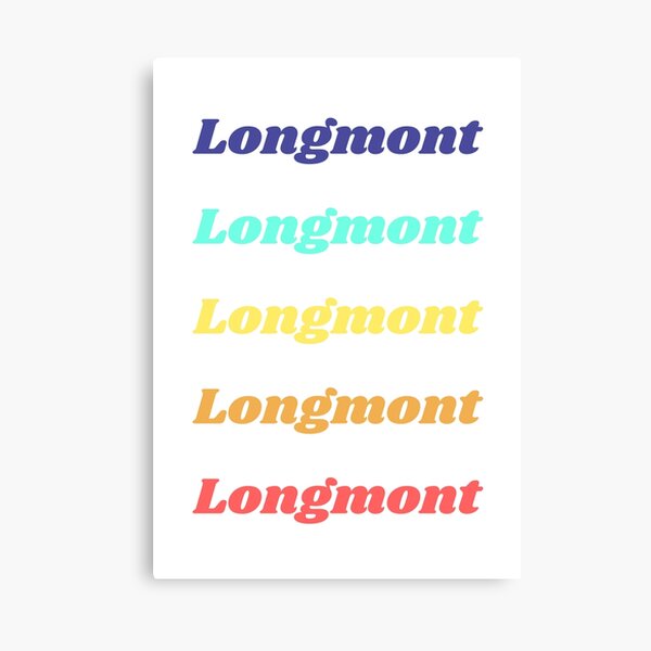 Longmont Colorado Pastel Pack Canvas Print