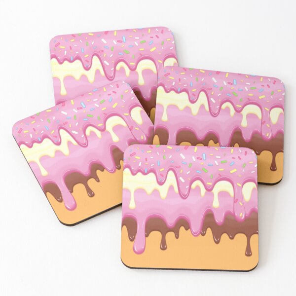 Item preview, Abstract background Pattern with Colorful Donut Dripping Glaze designed and sold by bestoffers.