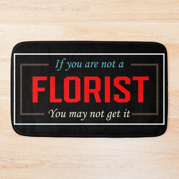 Item preview, funny florist text design designed and sold by vidyaroul.