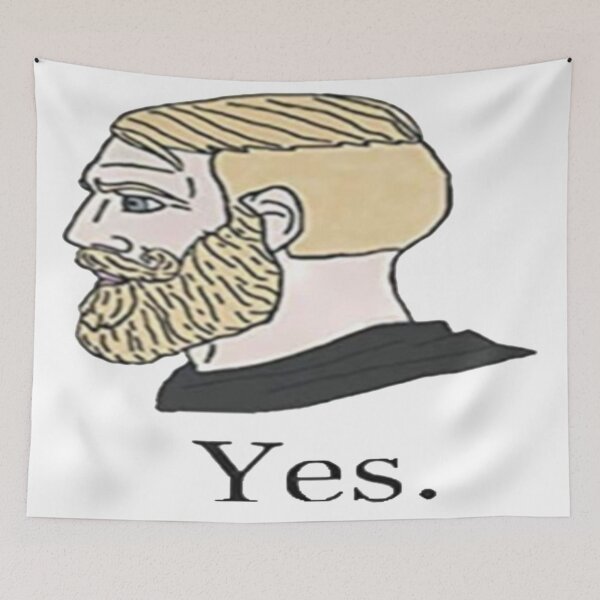 Item preview, Yes Chad Meme designed and sold by Frogi.