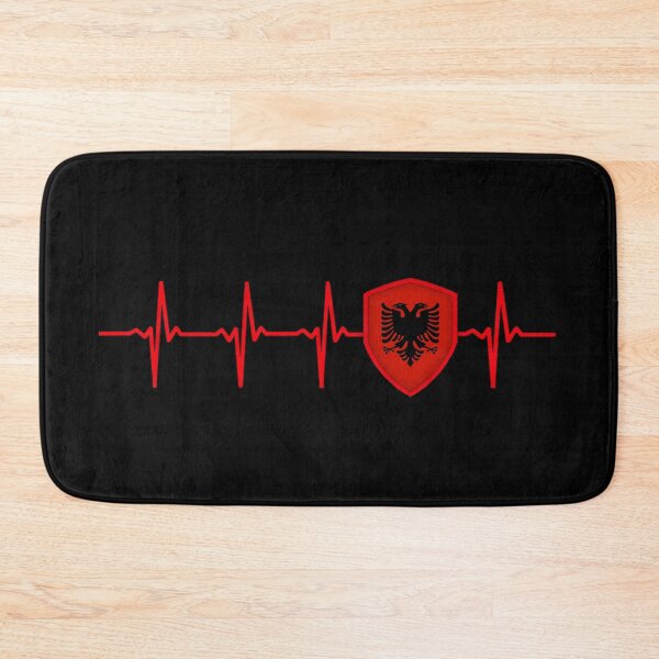 Item preview, Albania flag heartbeat  designed and sold by Just Be Different.