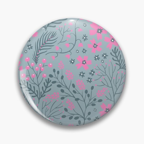 Item preview, PINK FLORAL PATTERN - LIGHT GREY designed and sold by Stylishboutique.
