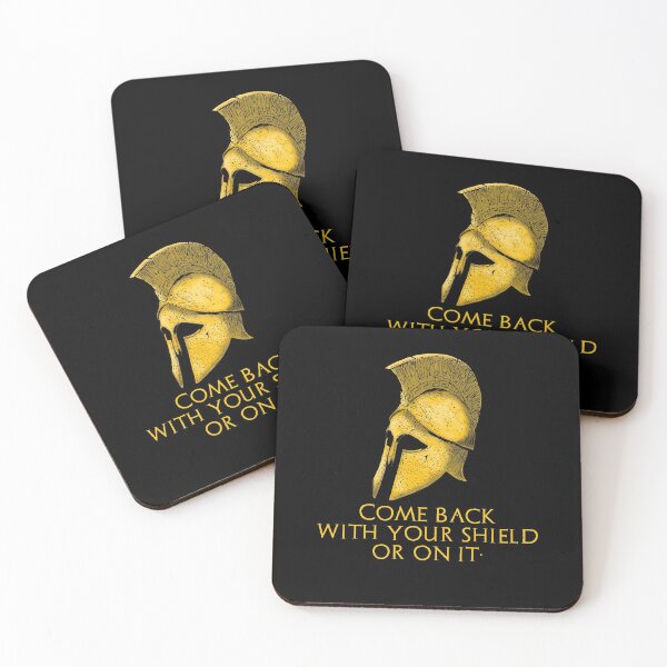 Item preview, Come back with your shield or on it - Ancient Sparta - Classical Greek History designed and sold by Styrman.