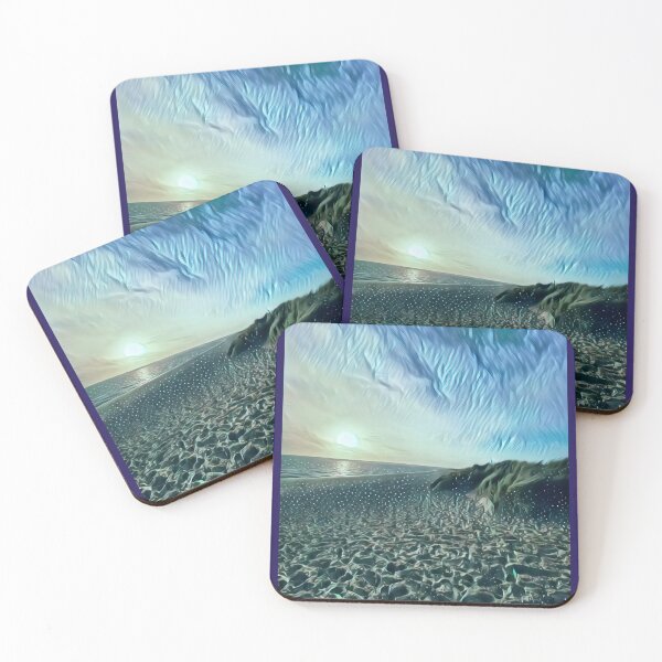 Item preview, Photo of a beach, edited science fiction style designed and sold by Pelikancrazy.