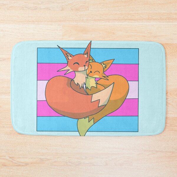 Item preview, Snuggling Trans Foxes designed and sold by ForTheFrogWar.