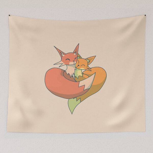 Item preview, Snuggling Foxes designed and sold by ForTheFrogWar.