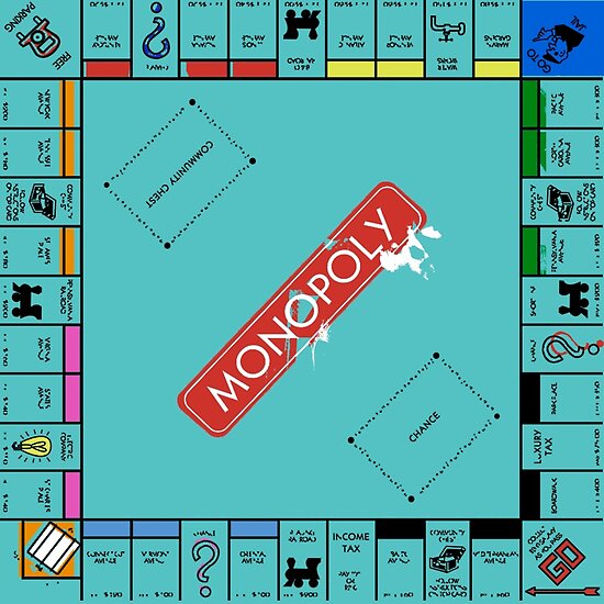 monopoly board original graphic