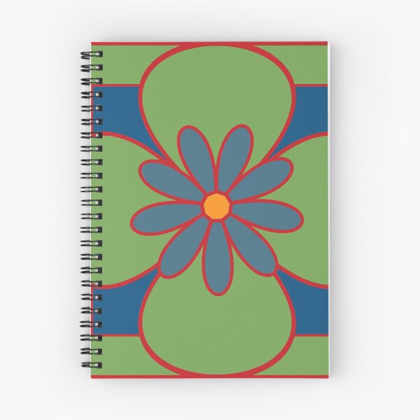 Item preview, Beautiful floral tile design, gentle green, red and dusty blue designed and sold by Susan Marie Williams.