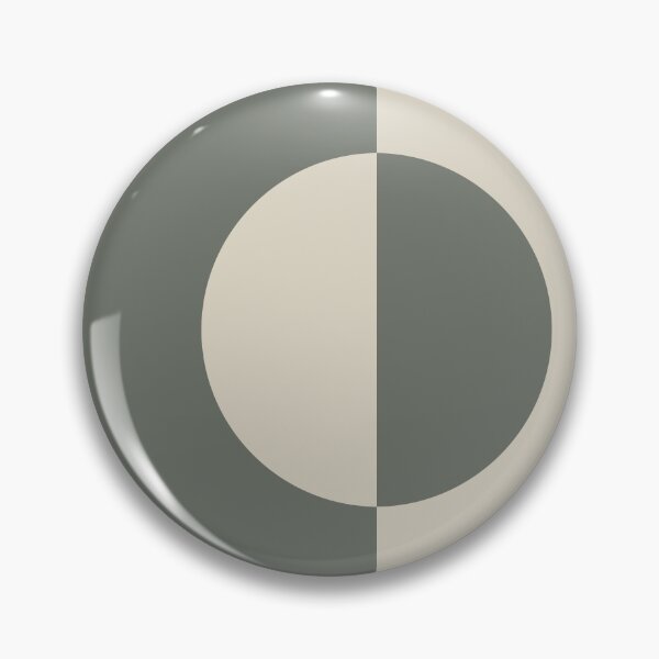 Item preview, Moody Green Buff Tan Minimal Circle Design 2021 Color of the Year Contemplative & Bleached Pebble designed and sold by ColorOfTheYears.