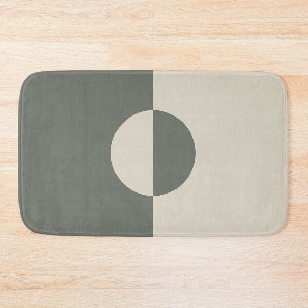 Item preview, Moody Green Buff Tan Minimal Circle Design 2021 Color of the Year Contemplative & Bleached Pebble designed and sold by ColorOfTheYears.