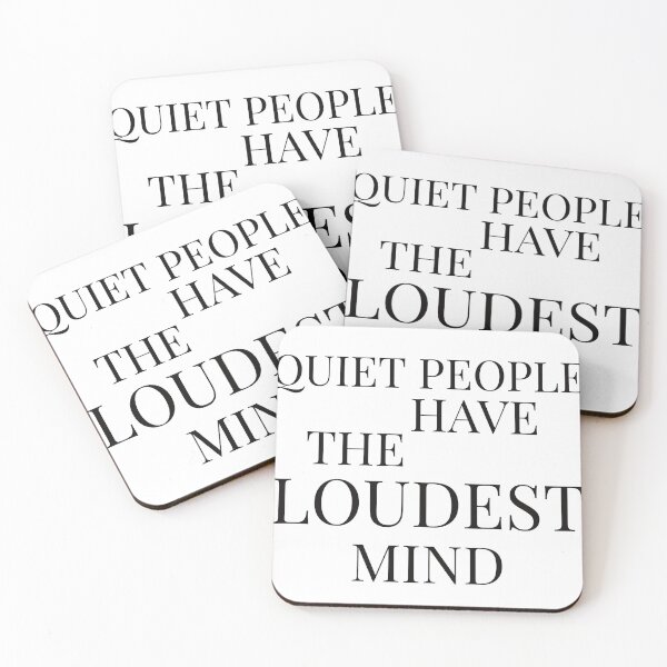 Item preview, Stephen King Quiet People Have The Loudest Mind designed and sold by GilesTs.