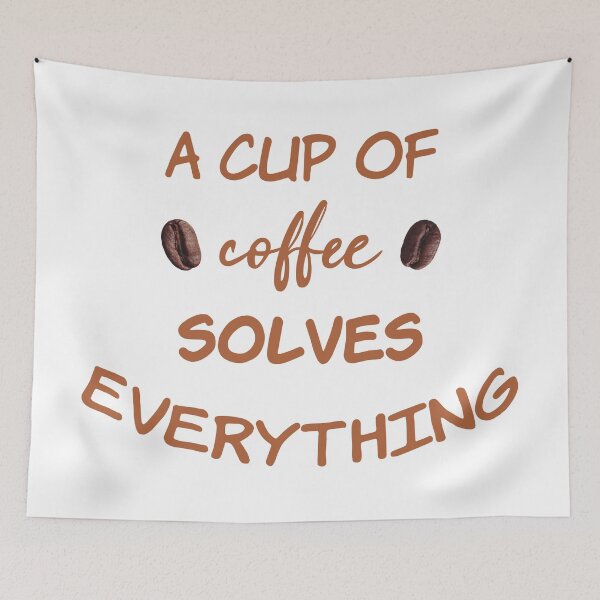 Item preview, A cup of coffee solves everything designed and sold by Elonshop.