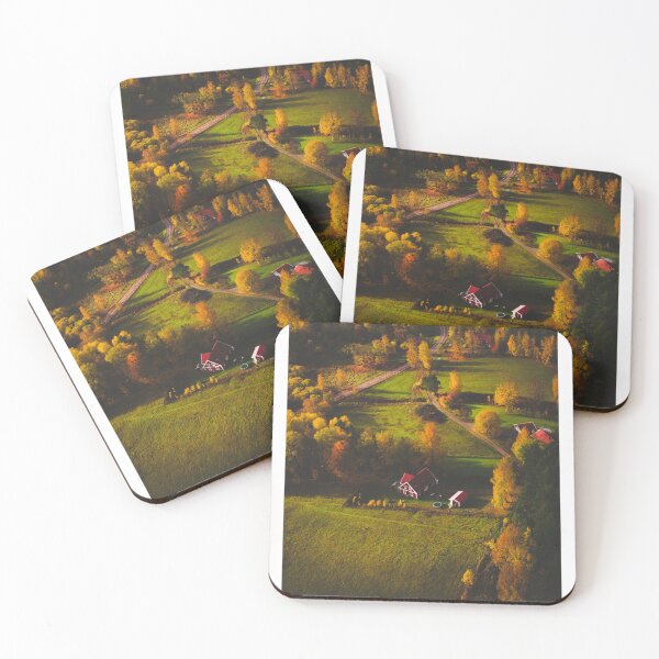 Item preview, Aerial Shot of Red House Sweden designed and sold by DimiWeber.