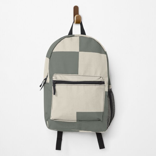 Item preview, Green Neutral Buff Tan Minimal Square Design 2 2021 Color of the Year Contemplative & Bleached Pebble designed and sold by ColorOfTheYears.